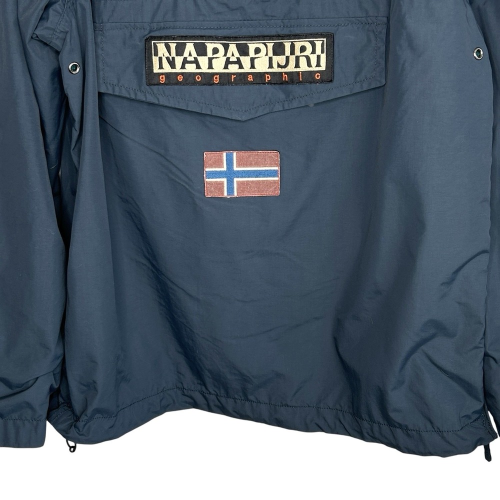 Napapijri Rainforest Anorak Hooded Jacket Mens XL Gorp Travel Hiking Outdoors - Picture 4 of 11